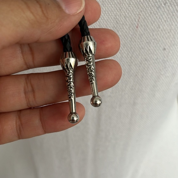 Turquoise Gem Bolo Necktie Western Necklace - Picture 5 of 5